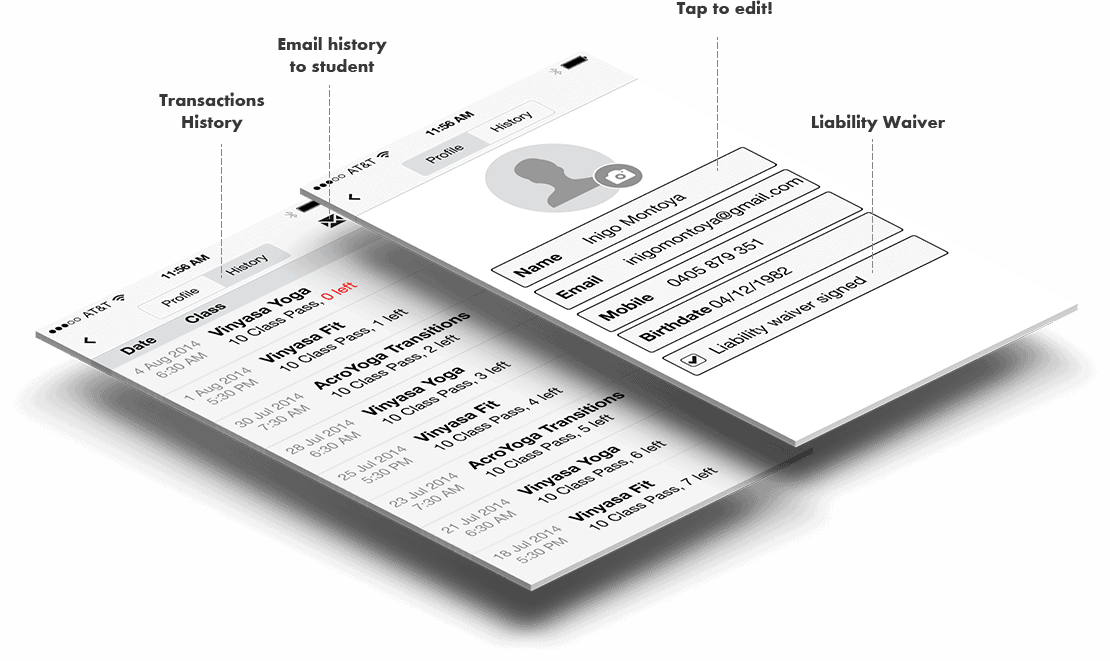 Student Profile Mockup