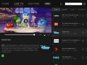 Foxtel Go Live TV Movie Screen