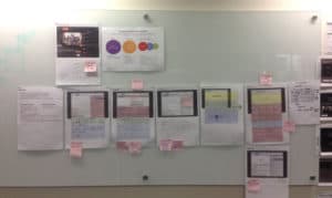Foxtel Go Wireframes on Whiteboard