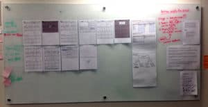 Foxtel Go Wireframes on Whiteboard