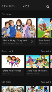 Foxtel Go Kids Screen App