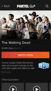 Vod Show Overview Screen