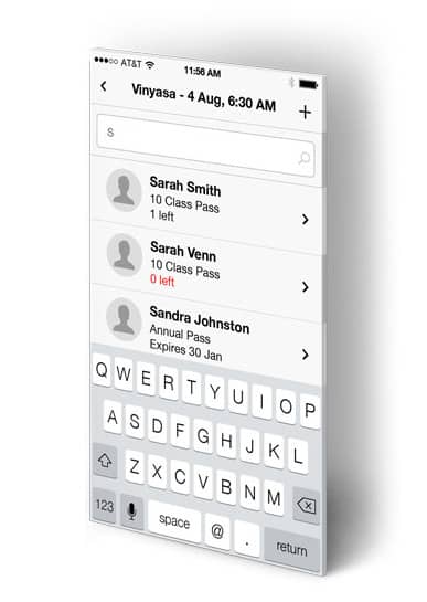 Student Check In Screen