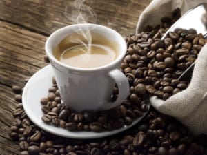 Coffee cup coffee beans
